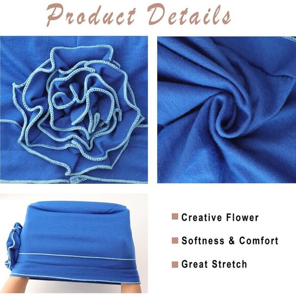 Cotton Beanie Turban Headwear for Women Elastic Chemo Cancer Hair Cover main image 7